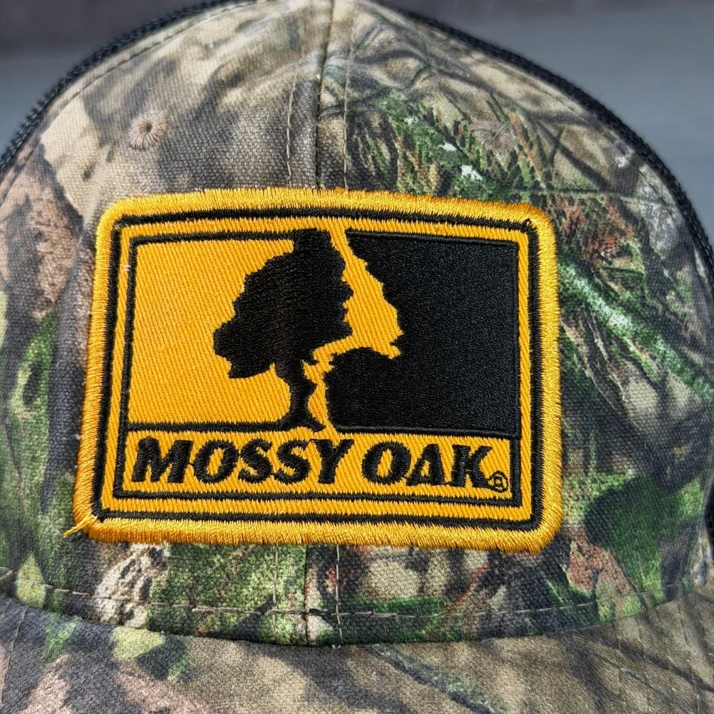 Mossy Oak Camo Trucker Hat Mesh‎ Back Snapback Hunting Fishing Cap Mens OSFM